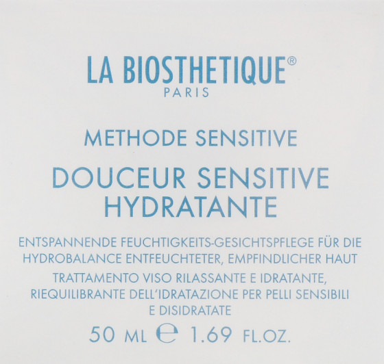La Biosthetique Methode Sensitive Douceur Sensitive Hydratante - Регенеруючий та зволожуючий крем для чутливої ​​зневодненої шкіри