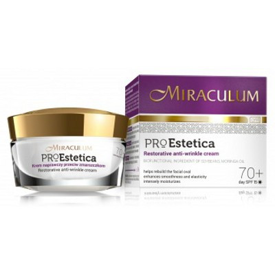 Miraculum Pro Estetica Restorative Wrinkle Cream Day 70+ SPF 15 - Тонізуючий денний крем проти зморшок