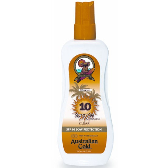 Australian Gold Spray Gel - Сонцезахисний спрей-гель SPF 10