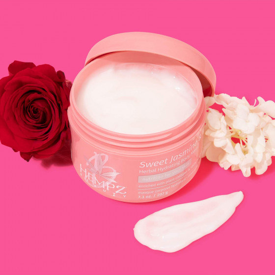 Hempz Sweet Jasmine & Rose Herbal Body Mask - Поживна маска для тіла з колагеном "Жасмін-Троянда" - 5