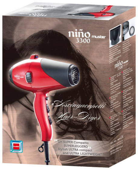 Dikson Muster Phon Asciugac.Compakt "Nino Nero" - Компактний фен для волосся - 2