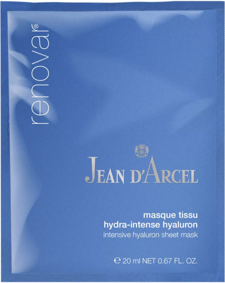 Jean d'arcel Renovar Masque Hydra-intense Hyaluron - Тканинна маска з гіалуроновою кислотою