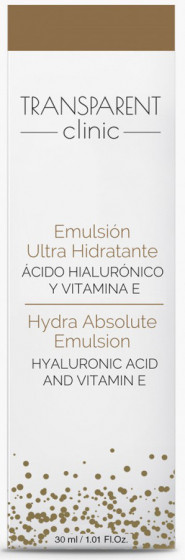 Transparent Clinic Hydra Absolute Emulsion - Ультразволожуюча емульсія для обличчя "24 години" - 2