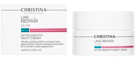Christina Line Repair Glow Satin Smooth Night Cream - Нічний крем для обличчя "Гладкість сатину" - 1