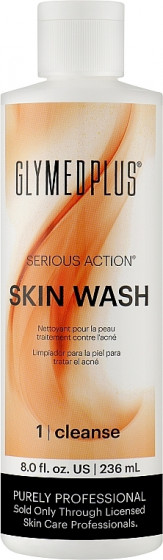 GlyMed Plus Serious Action Skin Wash - Гель для вмивання з 2.5% бензоїл пероксиду