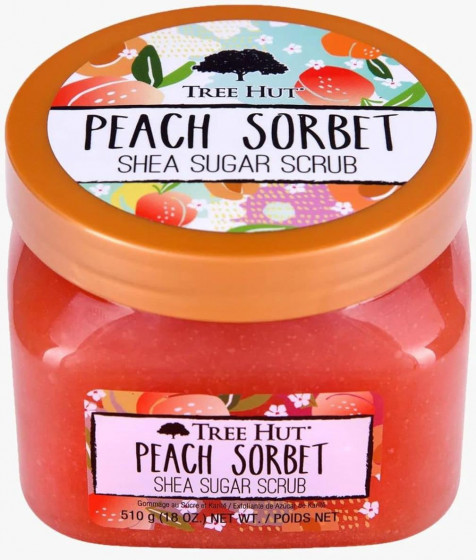 Tree Hut Peach Sorbet Sugar Scrub - Скраб для тіла "Персиковий сорбет" - 2