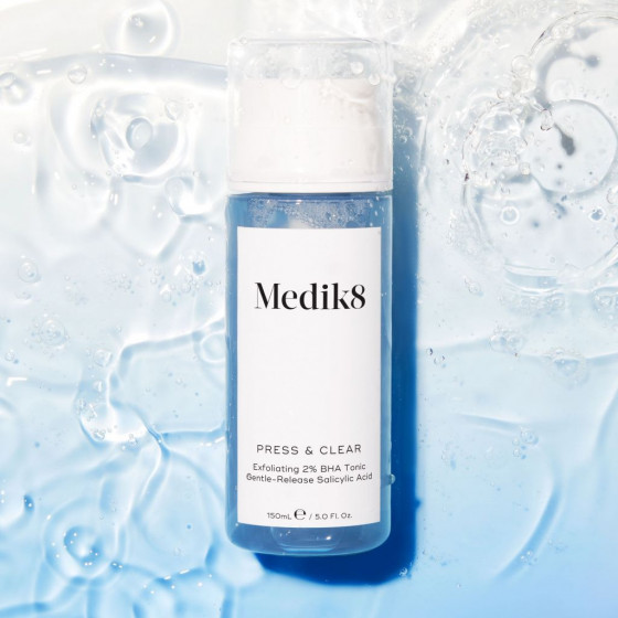 Medik8 Press&Clear Exfoliating 2% BHA Toner - Відлущуючий тонік із саліциловою кислотою для проблемної шкіри - 3