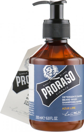 Proraso Azur Lime Beard Wash - Шампунь для бороди