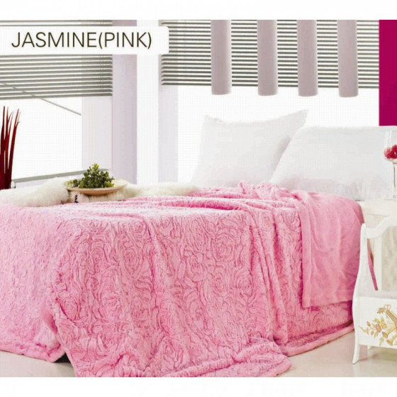 Arya Jasmine Black - Плед полуторний мікрофібра з ефектом