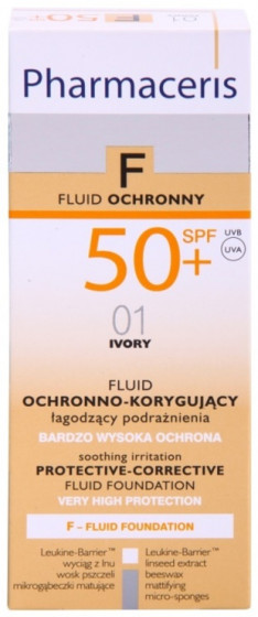 Pharmaceris F Protective-Corrective Fluid Foundation SPF50+ - Захисний коригувальний тональний крем - 2