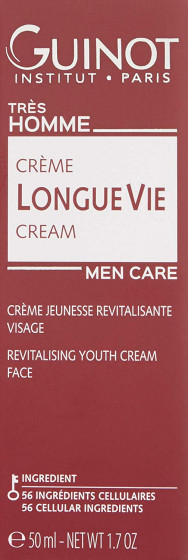 Guinot Creme Longue Vie Homme - Крем "Довге життя клітини" для чоловіків - 1