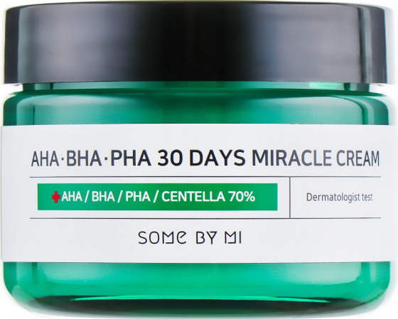 Some By Mi AHA/BHA/PHA 30 Days Miracle Cream - Крем для проблемної шкіри з кислотами