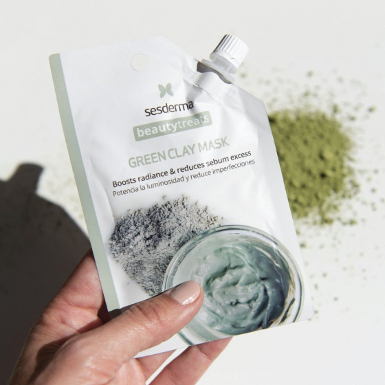 Sesderma Beauty Treats Green Clay Mask - Маска для обличчя із зеленою глиною - 1