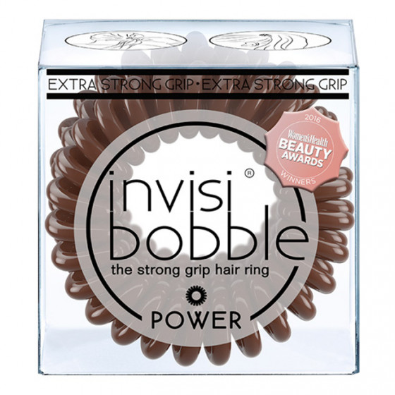 Invisibobble Power Pretzel Brown - Гумки для волосся экстра-сильной фіксації - 1