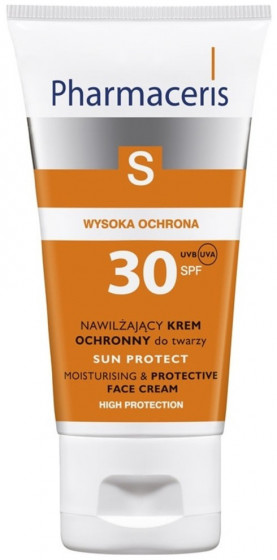 Pharmaceris S Moisturising & Sun Protective Face Cream SPF30 - Зволожуючий сонцезахисний крем для обличчя