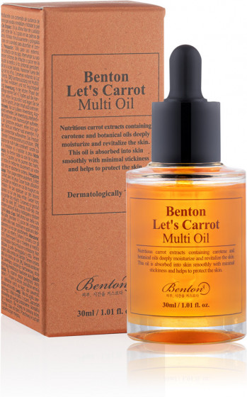 Benton Let’s Carrot Multi Oil - Мультифункціональна сироватка з олією насіння моркви