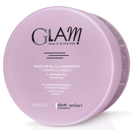 Dott. Solari Glam Illuminating Mask Smooth Hair - Розгладжуюча маска для волосся з ефектом сяйва