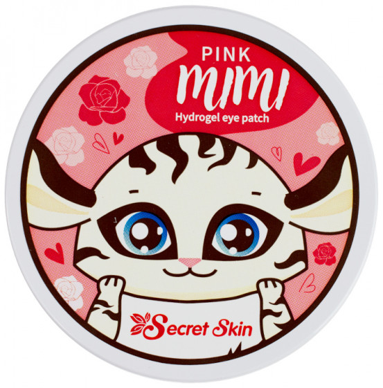 Secret Skin Pink Mimi Hydrogel Eye Patch - Гідрогелеві патчі для очей з дамаською трояндою