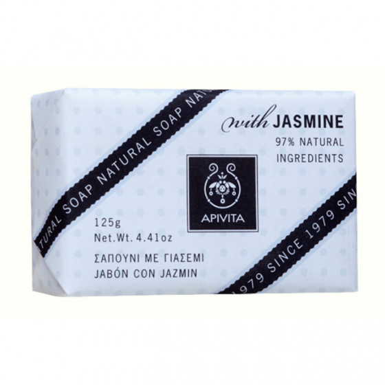 Apivita natural soap with jasmine - Натуральне мило з жасмином - 1