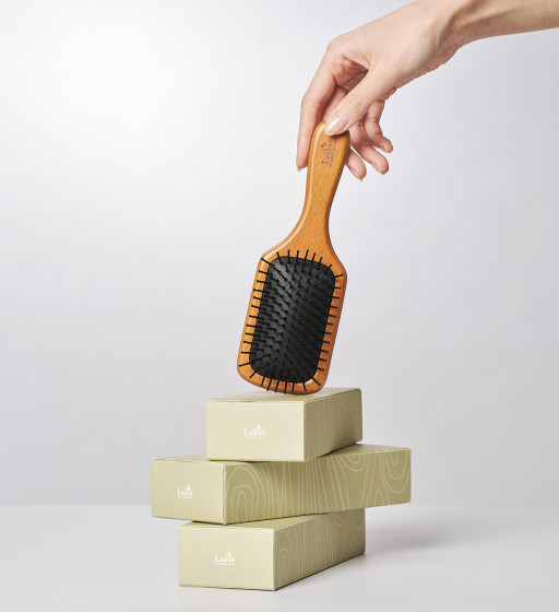 La'dor Middle Wooden Paddle Brush - Професійний дерев'яний гребінець для волосся - 5