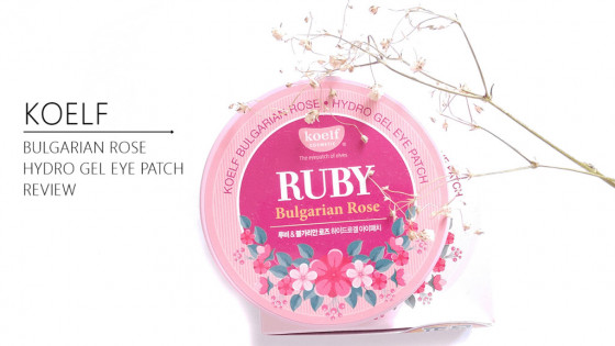 Petitfee & Koelf Ruby&Bulgarian Rose Eye Patch - Гідрогелеві патчі для очей з рубіном і болгарською трояндою - 3