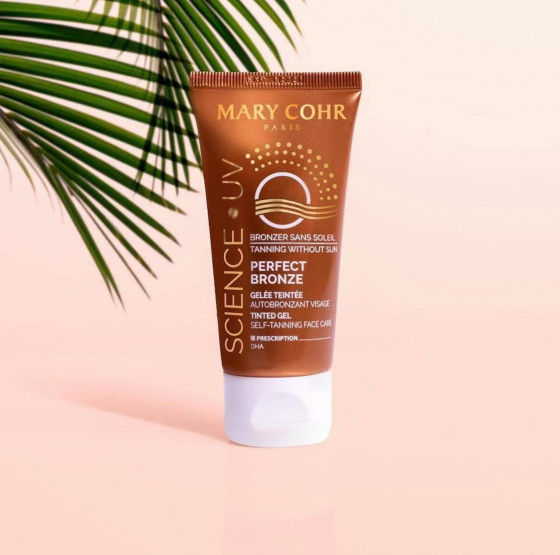 Mary Cohr Perfect Bronze Tinted Face Gel - Крем для обличчя з пігментом "засмаги" - 2