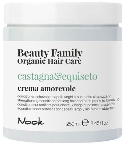 Nook Beauty Family Organic Castagna & Equiseto Crema Amorevole - Зміцнюючий кондиціонер для довгого ламкого волосся