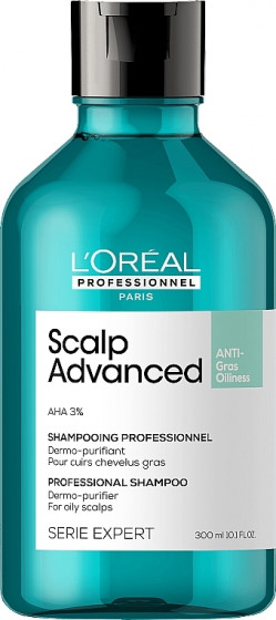 L'Oreal Professionnel Scalp Advanced Anti-Oiliness Shampoo - Професійний шампунь для жирного волосся