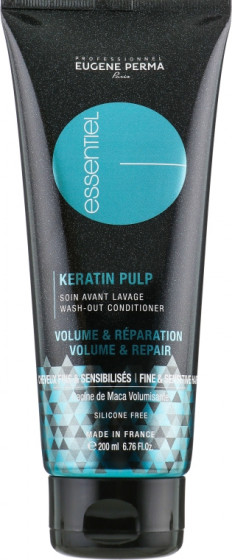 Eugene Perma Essentiel Keratin Pulp Control Volume&Repair Wash-Out Conditioner - Догляд для об'єму тонкого та пошкодженого волосся