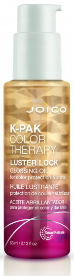 Joico K-Pak Color Therapy Luster Lock Glossing Oil - Відновлююче стайлінгове масло для волосся