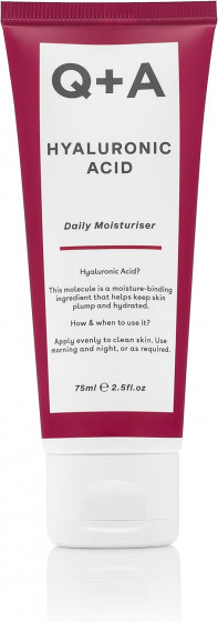 Q+A Hyaluronic Acid Daily Moisturiser - Зволожуючий крем для обличчя з гіалуроновою кислотою