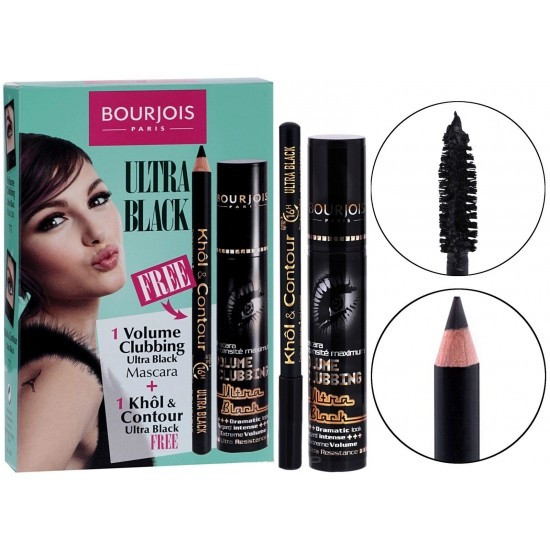 Bourjois Ultra Black (mascara/9ml + pencil/1.14g) - Набір (туш + олівець для очей) - 1