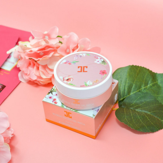 Jayjun Roselle Tea Eye Gel Patch - Гідрогелеві патчі з квітами гібіскуса - 2