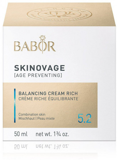 Babor Skinovage Balancing Cream Rich - Живильний крем для комбінованої шкіри - 1