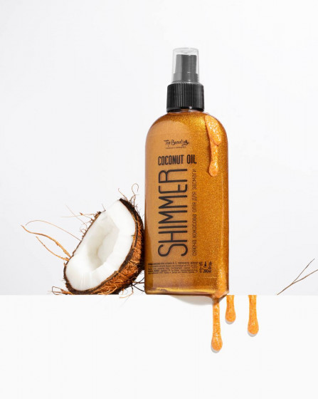 Top Beauty Shimmer Coconut Oil - Кокосова олія для засмаги з шиммером