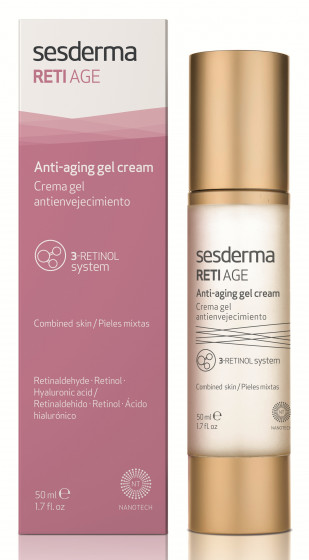 Sesderma Reti Age Anti-Aging Gel Cream - Антивіковий крем-гель проти зморшок з ретинолом