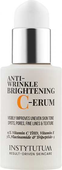 Instytutum Anti-wrinkle Brightening C-erum - Суперконцентрована сироватка з вітаміном C