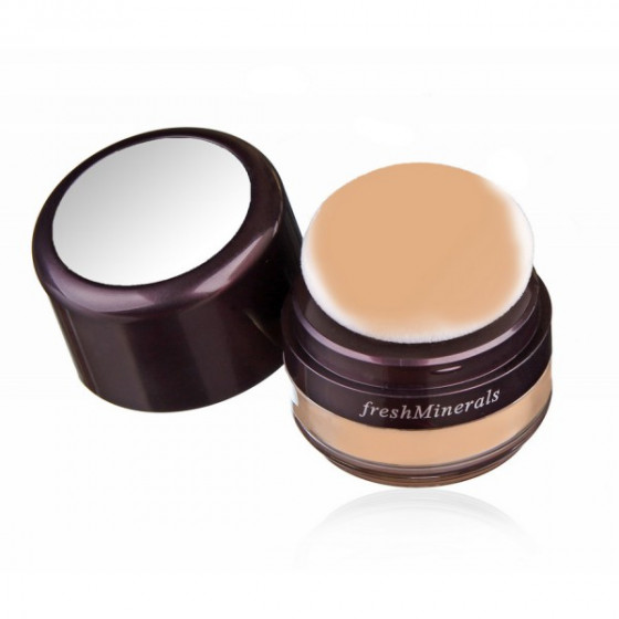 FreshMinerals Mineral Powder Foundation - Мінеральна пудра-основа з пушком