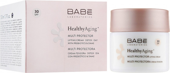 Babe Laboratorios Healthy Aging Multi Protector Lifting Cream - Мультизахисний денний ліфтинг крем з DMAE та SPF 30 - 1