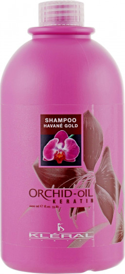 Kleral System Orchid Oil Havane Gold Keratin Hair Shampoo - Шампунь безсульфатний зволожуючий для волосся
