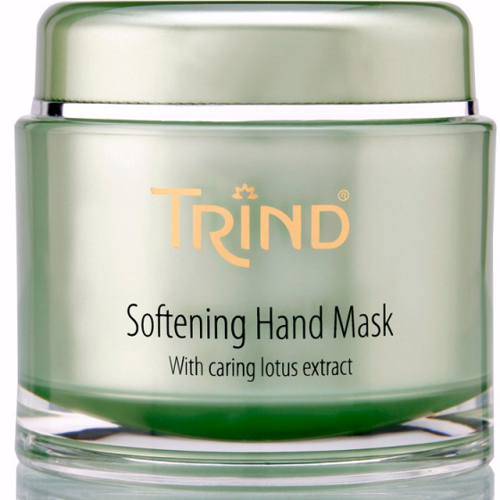 Trind Professional Manicure & Pedicure Softening Hand Mask - Поживно-пом'якшувальна маска для рук з лотосом