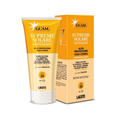 GUAM Supreme Solare Crema viso-corpo alta protezione - Сонцезахисний крем c антиоксидантною дією SPF30