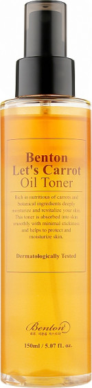 Benton Let's Carrot Oil Toner - Двофазний тонер з олією моркви