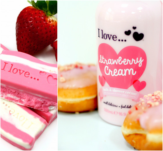 I Love Strawberry Cream Bath & Shower Creme - Крем для ванни і душу "Полуничний крем" - 1