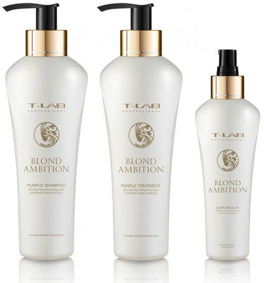 T-LAB Professional Blond Ambition Purple Treatment - Фіолетовий кондиціонер для нейтралізації жовтизни волосся - 2