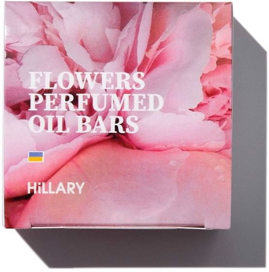 Hillary Perfumed Oil Bars Flowers - Твердий парфумований крем-баттер для тіла