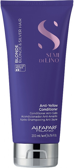 Alfaparf Milano Semi Di Lino Blonde Anti-Yellow Conditioner - Кондиціонер для нейтралізації жовтизни