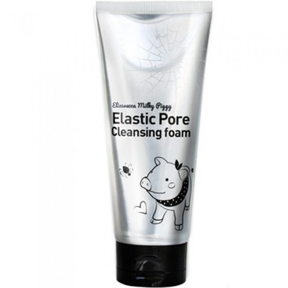 Elizavecca Milky Piggy Elastic Pore Cleansing Foam - Чорна пінка-маска для вмивання