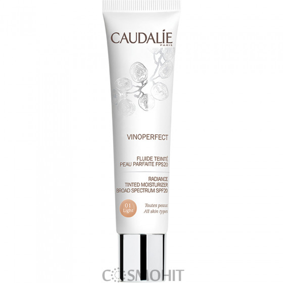 Caudalie Vinoperfect Radiance Tinted Moisturizer SPF20 - Сяючий зволожуючий флюїд з тональним ефектом SPF20