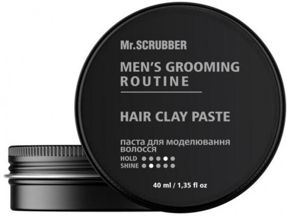 Mr.Scrubber Men's Grooming Routine Hair Clay Paste - Паста для моделювання волосся